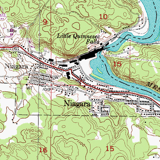 Topographic Map of Union Protestant Church, WI