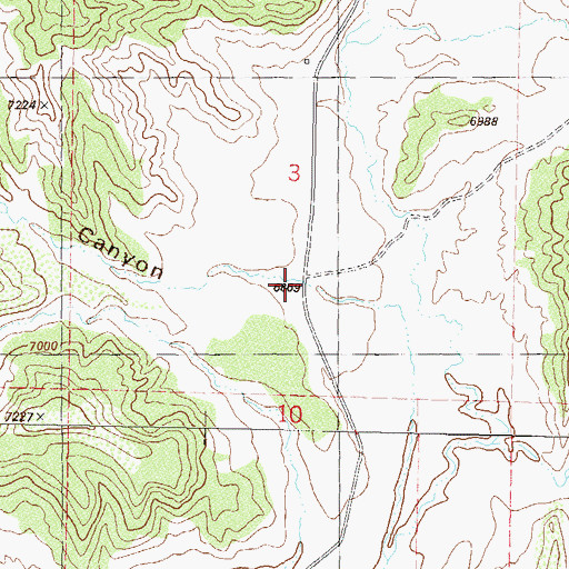 Topographic Map of West Kearns Canyon, CO