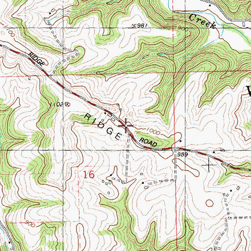 Topographic Map of Rider School (historical), WI