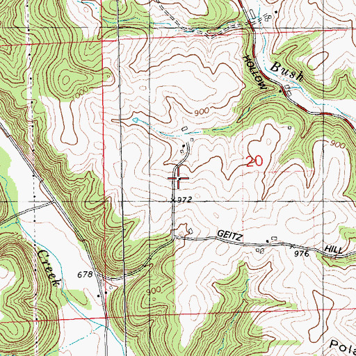 Topographic Map of Schurz School (historical), WI