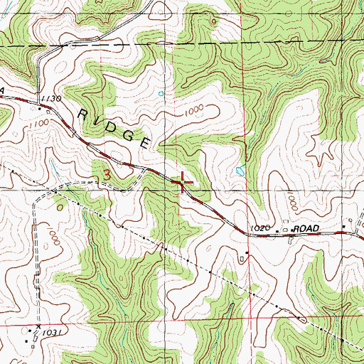 Topographic Map of Wauzeka Ridge School (historical), WI