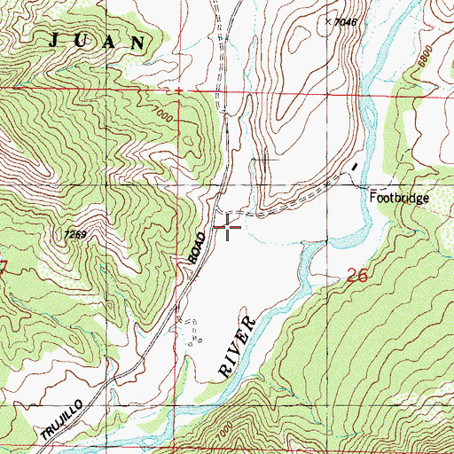 Topographic Map of Taylor Canyon, CO