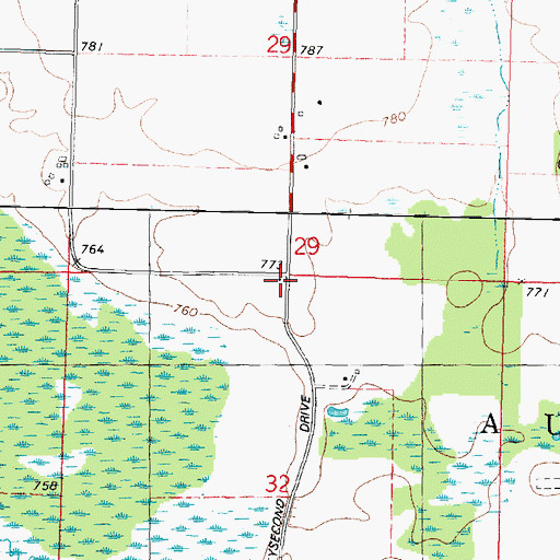 Topographic Map of Smick School (historical), WI
