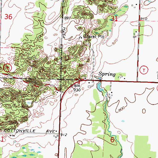 Topographic Map of Tamarack School (historical), WI