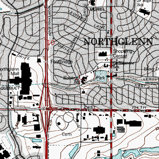 Topographic Map of The Studio School, CO