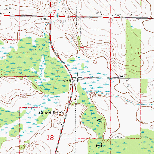 Topographic Map of Edgewood School (historical), WI