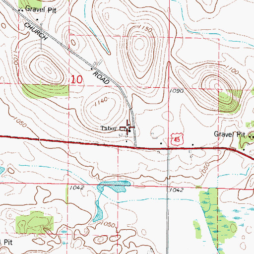 Topographic Map of Harcum School (historical), WI