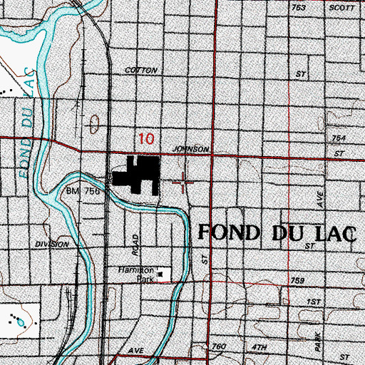 Topographic Map of Holy Trinity Greek Orthodox Church, WI