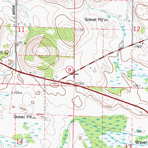 Topographic Map of Jackson School (historical), WI