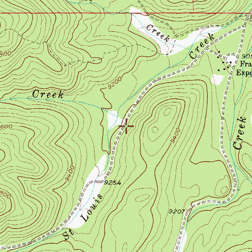 Topographic Map of Bull Ditch, CO