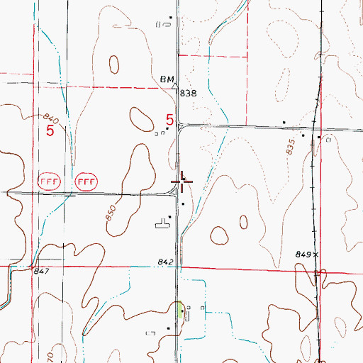 Topographic Map of Jefferson School (historical), WI