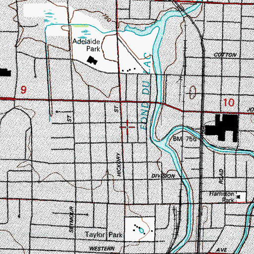 Topographic Map of Kingdom Hall of Jehovahs Witnesses, WI