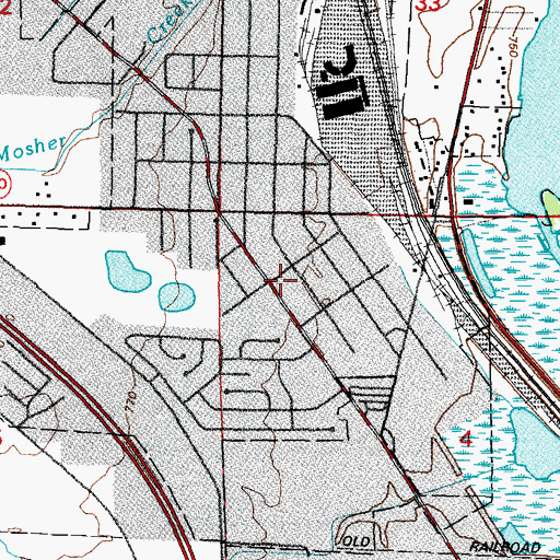 Topographic Map of McKinley School (historical), WI