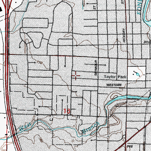 Topographic Map of Redeemer Lutheran Church, WI