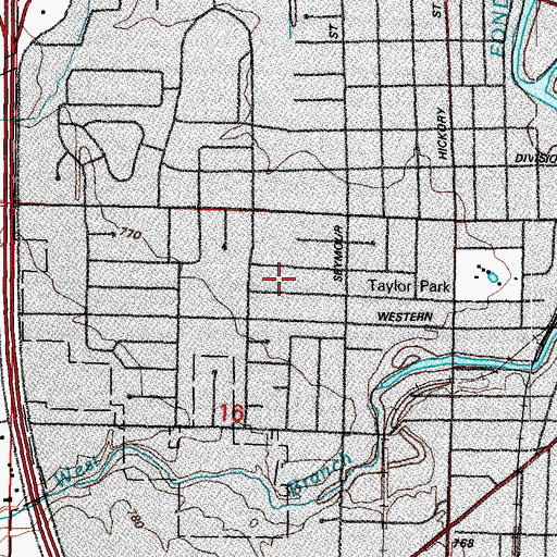Topographic Map of Redeemer Lutheran School, WI