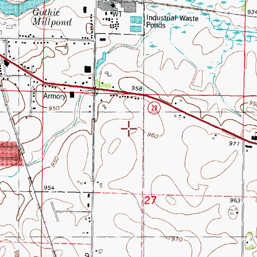 Topographic Map of Ripon Medical Center, WI