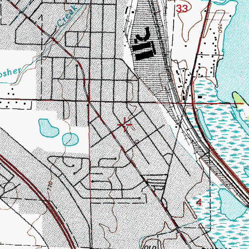 Topographic Map of Saint Pauls Evangelical Lutheran Church, WI