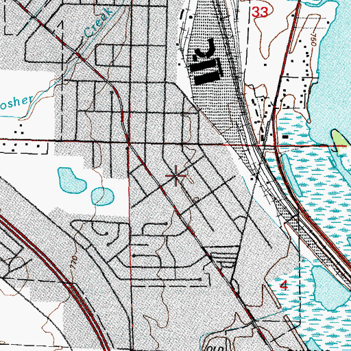 Topographic Map of Saint Pauls Evangelical Lutheran School, WI