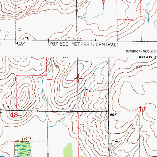 Topographic Map of Lowell School (historical), WI