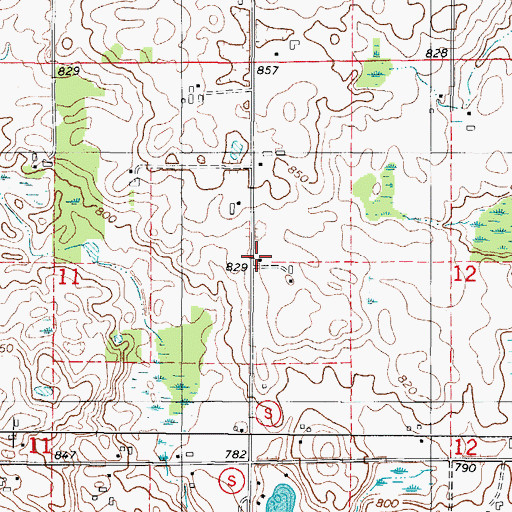 Topographic Map of Whitelaw School (historical), WI