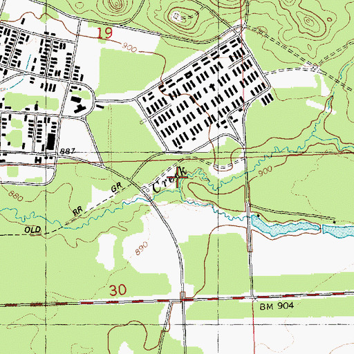 Topographic Map of Tarr Valley, WI
