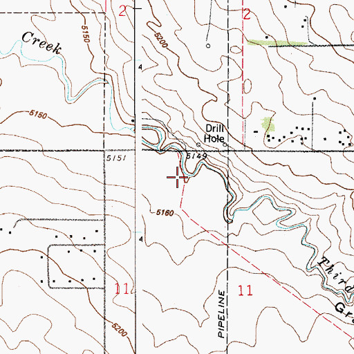 Topographic Map of Grass Valley, CO
