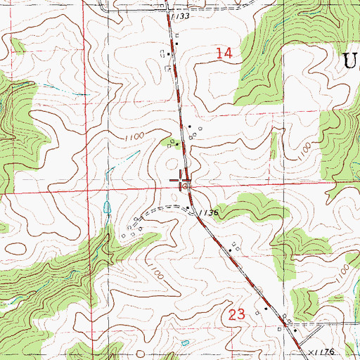 Topographic Map of Brockway School (historical), WI