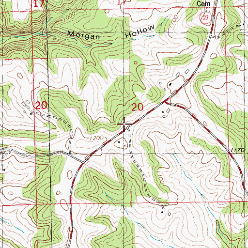 Topographic Map of Dean School (historical), WI
