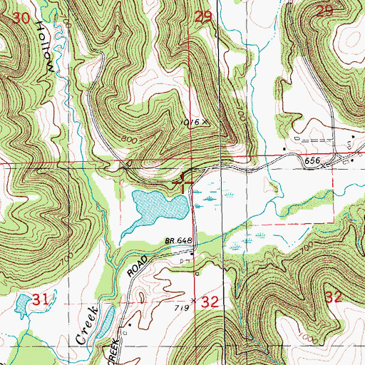 Topographic Map of Elm Park School (historical), WI