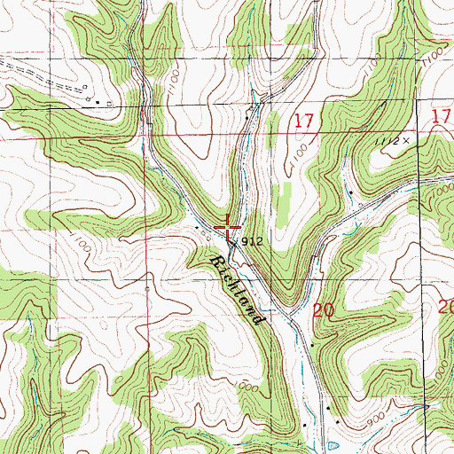 Topographic Map of Hulbert School (historical), WI