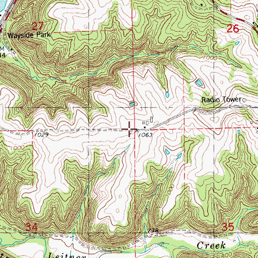 Topographic Map of Leitner School (historical), WI