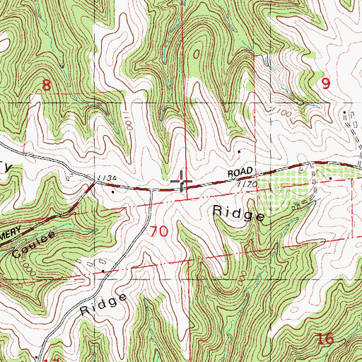 Topographic Map of Limery Ridge School (historical), WI