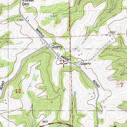 Topographic Map of Reynolds School (historical), WI