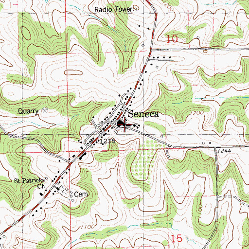 Topographic Map of Schurz School (historical), WI