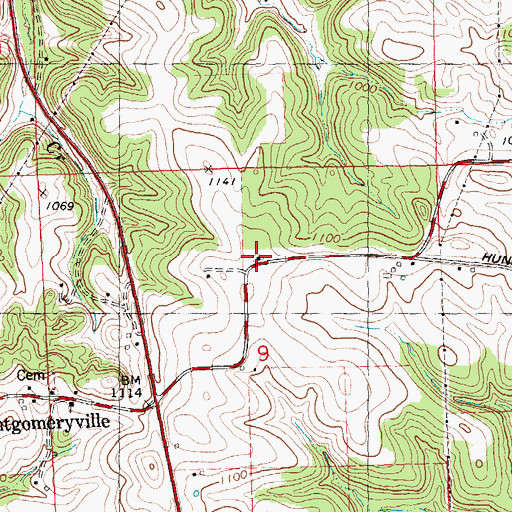 Topographic Map of Seward School (historical), WI