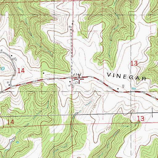 Topographic Map of Taft School (historical), WI