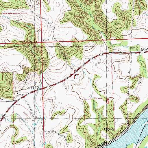 Topographic Map of Wrights Ferry School (historical), WI