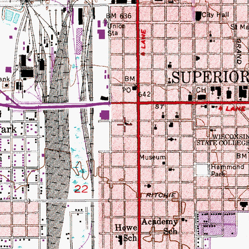 Topographic Map of Christian and Missionary Alliance Church, WI