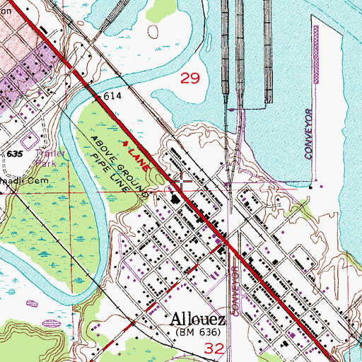 Topographic Map of Franklin Square, WI