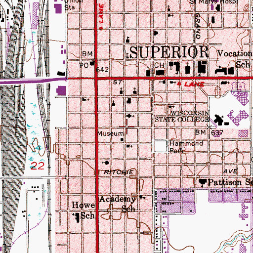 Topographic Map of Holy Trinity Evangelical Lutheran Church, WI