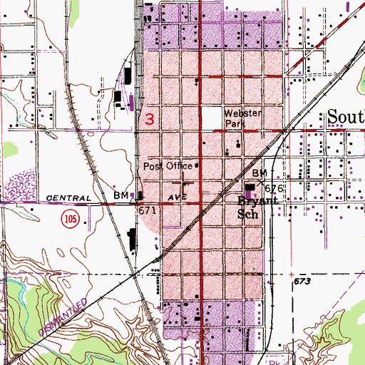Topographic Map of Immanuel Lutheran Church, WI
