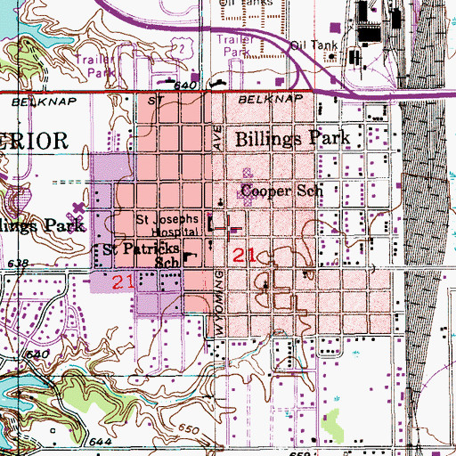 Topographic Map of Our Savior Lutheran Church, WI