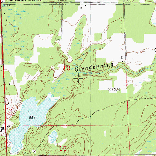 Topographic Map of Radigan Dam, WI
