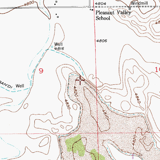 Topographic Map of Nile Reservoir, CO
