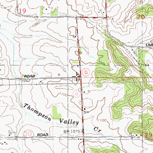 Topographic Map of Bills School (historical), WI