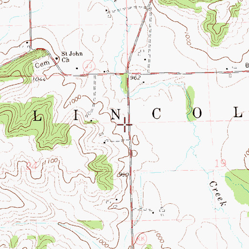 Topographic Map of Fall Creek Valley School (historical), WI