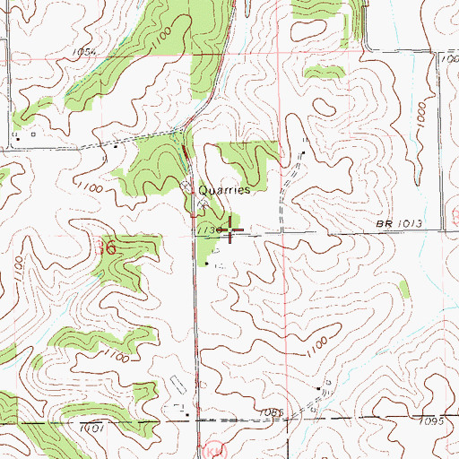 Topographic Map of Gueisler School (historical), WI
