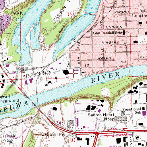 Topographic Map of Kaiser Field, WI