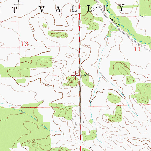 Topographic Map of Kelley School (historical), WI