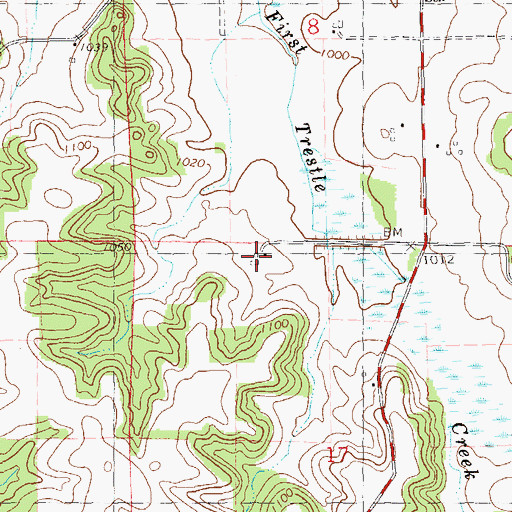 Topographic Map of Plain View School, WI